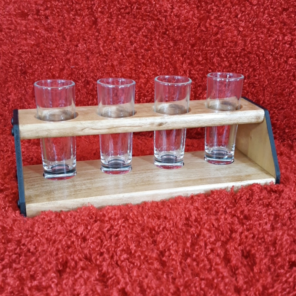 Handcrafted in USA Tasting Flight wi. 4 Glasses